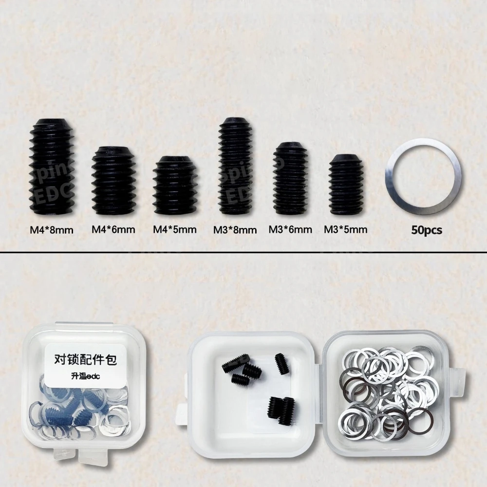 Fidget Spinner Lock Accessory Set Screw Washer EDC Fidget Spinner Button Accessory Box