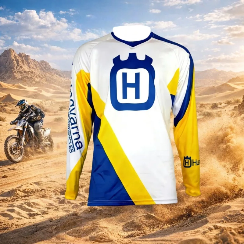 Men Enduro Racing Long Sleeve Jersey Mountain Bike Offroad Motorbike Riding Top Casual Sport Training Tee Men's Sports T-shirt