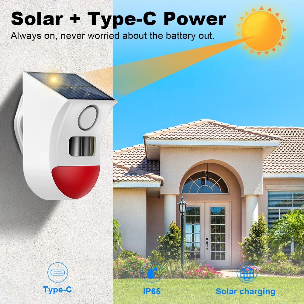Tuya Zigbee ソーラーサイレンアラーム屋外セキュリ - Alarm Siren Outdoor のレビューと価格