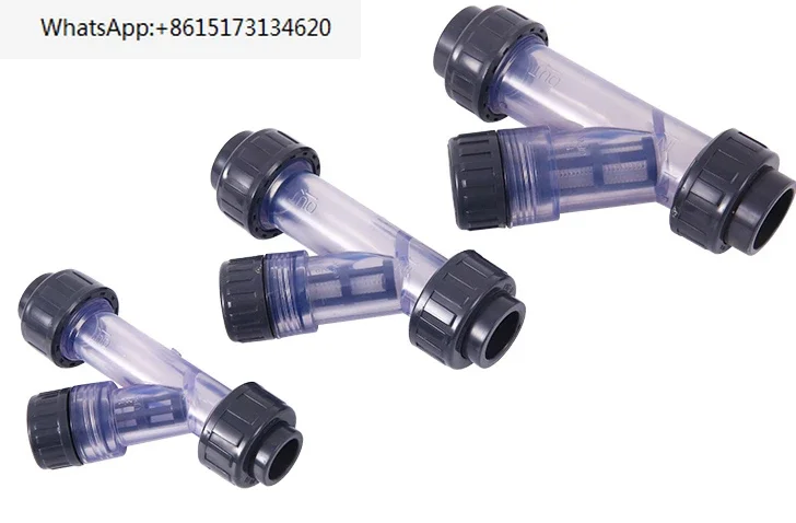 

Фильтр UPVC, трубопровод Y-типа, мусорный фильтр, двойная розетка, пластиковый прозрачный фильтр, химическая промышленность из ПВХ.