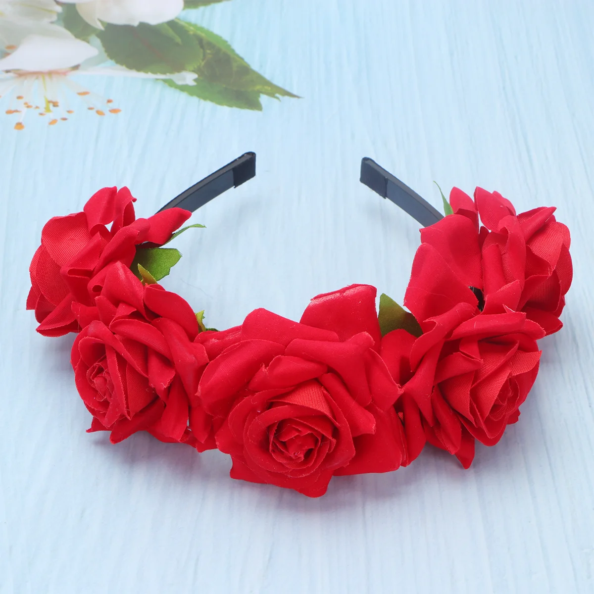 Rose Headband Hairbands Women Headdress Accessories for Girls Wreath Creative Headwrap