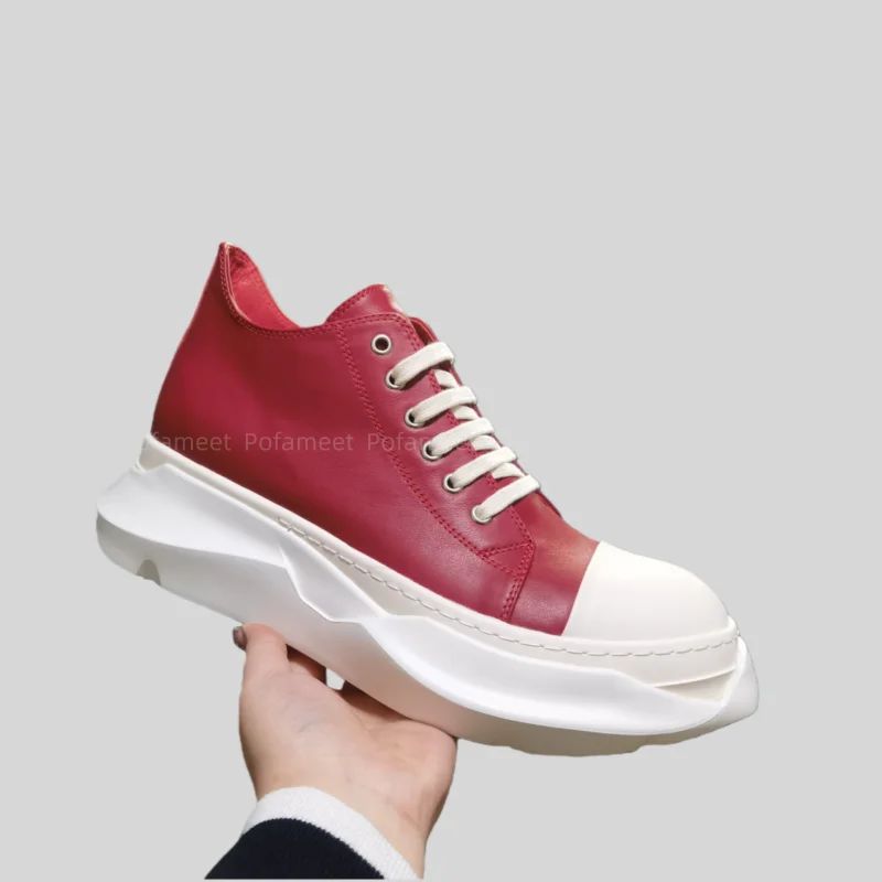 

Men Women Casual Shoes Thick Sole Sneakers Round Toe Lace Up Canvas High Quality Flats Fashion Concise Design Walking Shoes