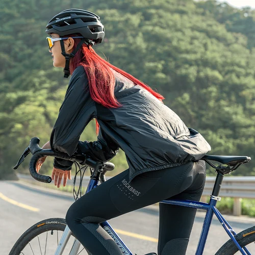 Imagen 2 del producto ROCKBROS-Chaqueta de protección solar para bicicleta, Tops de piel transpirables para ciclismo, ropa deportiva para senderismo al aire libre, pesca, Jersey absorbente para el sudor, verano
