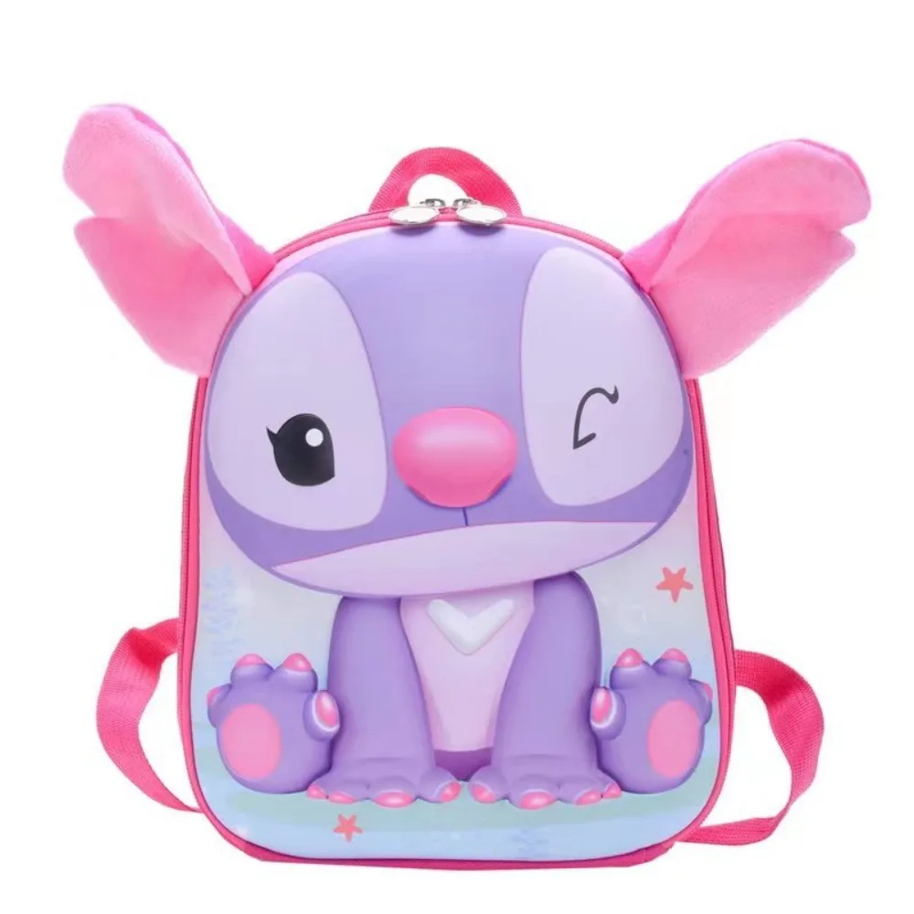 Stitch Children Backpacks 3D Shell Ultra Lightweight Adjustable Shoulder Straps Lighten The Burden Fashion Cartoon Kids Backpack