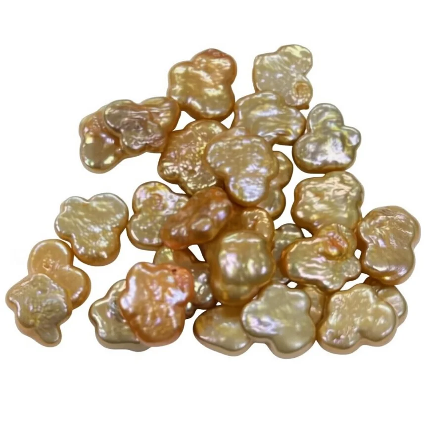 Wholesale 11-13mm Multicolor Natural Flat Baroque Loose Butterfly Pearls