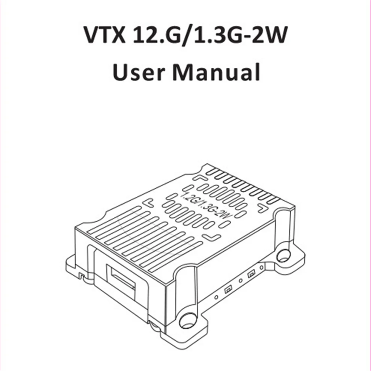 1.2G 1.3G 2W VTX 9 Channels 2000mW FPV Video Transmitter 7-36V for FPV RC Racing Drone