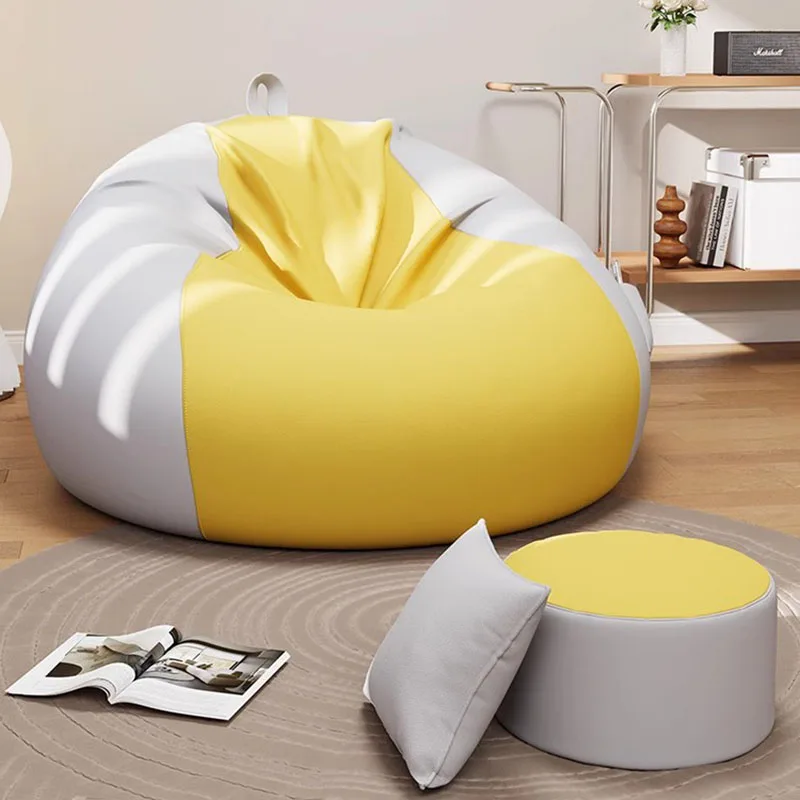 Sleeping Comfortable Beanbag Sofa Tatami Reclining Reading Beanbag Small Sofa Nordic White Muebles Para Salas Modernos Furniture