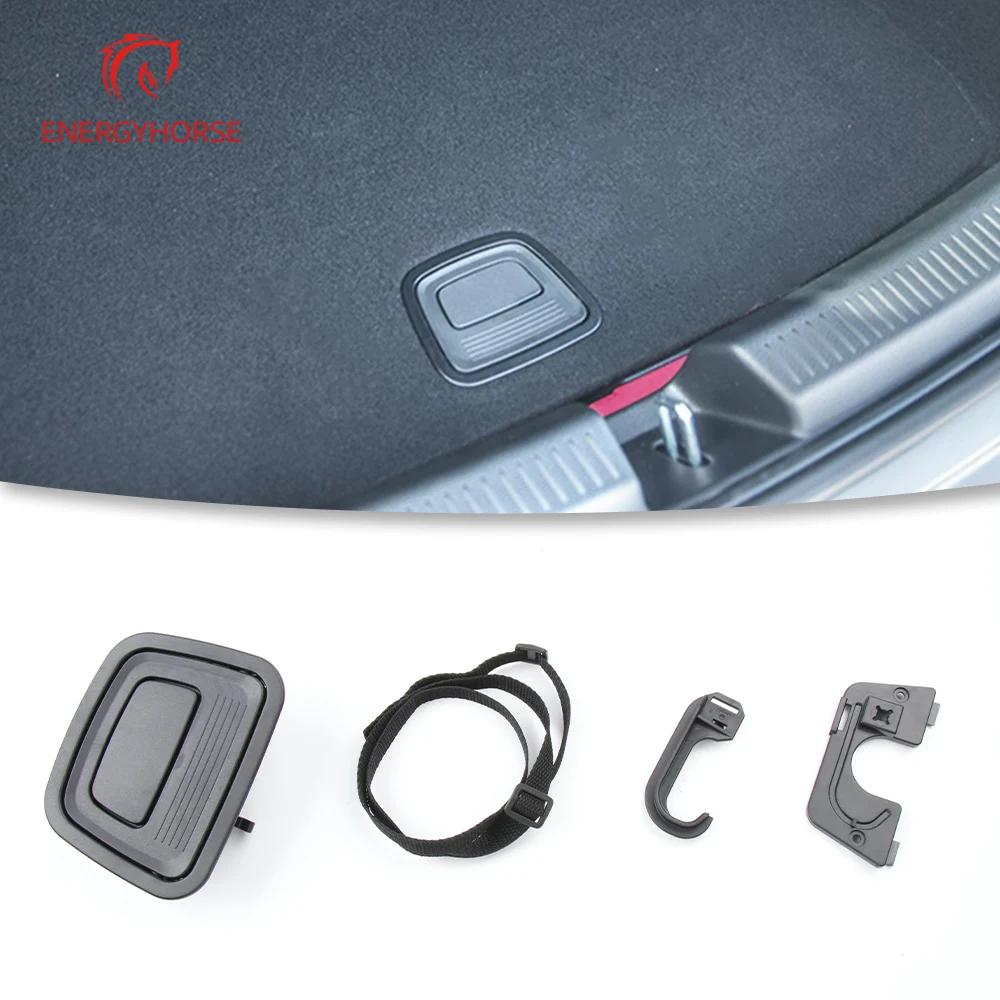 Car Rear Luggage Trunk Boot Mat Carpet Switch Handle For Benz A B C CLA GLA GLB Class W117 W176 W177 W156 W246 W247 W205 W166