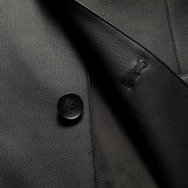 2026 Frühling und Herbst Lederjacken, Lässige Lederanzüge, Herren-Lederjacken und Schaffell-Slim-Fit Hochwertige Jacken – Detail 18