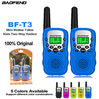 2pcs BAOFENG BF-T3 Mini Walkie Talkie Kids Two Way Radios Children Wireless Communication Toy Small Portable Radio As Kid Gifts