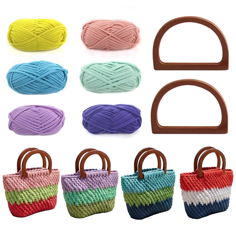 1/5sets DIY Knitting Crochet Kit Woven Handbag Making Kit for Teens, Girls, Beginners Perfect for Crafting and Gifting