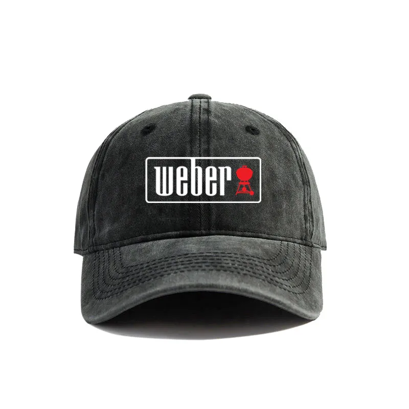 Weber BBQ Baseball Caps Distressed Hats Dad Cap Men Women Retro Outdoor Summer Adjustable Hats MZ-261