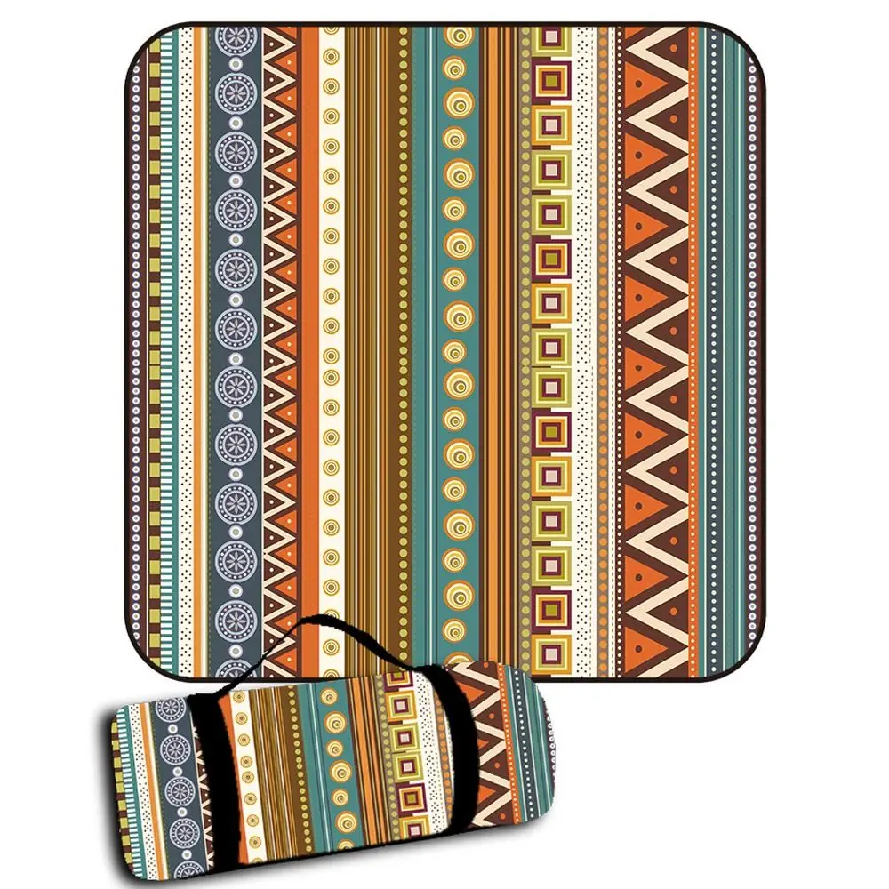 

200*150 Moisture Proof Pad Ethnic Style Multi-purpose Outdoor Picnic Mat Portable Thickened Picnic Cloth Travel