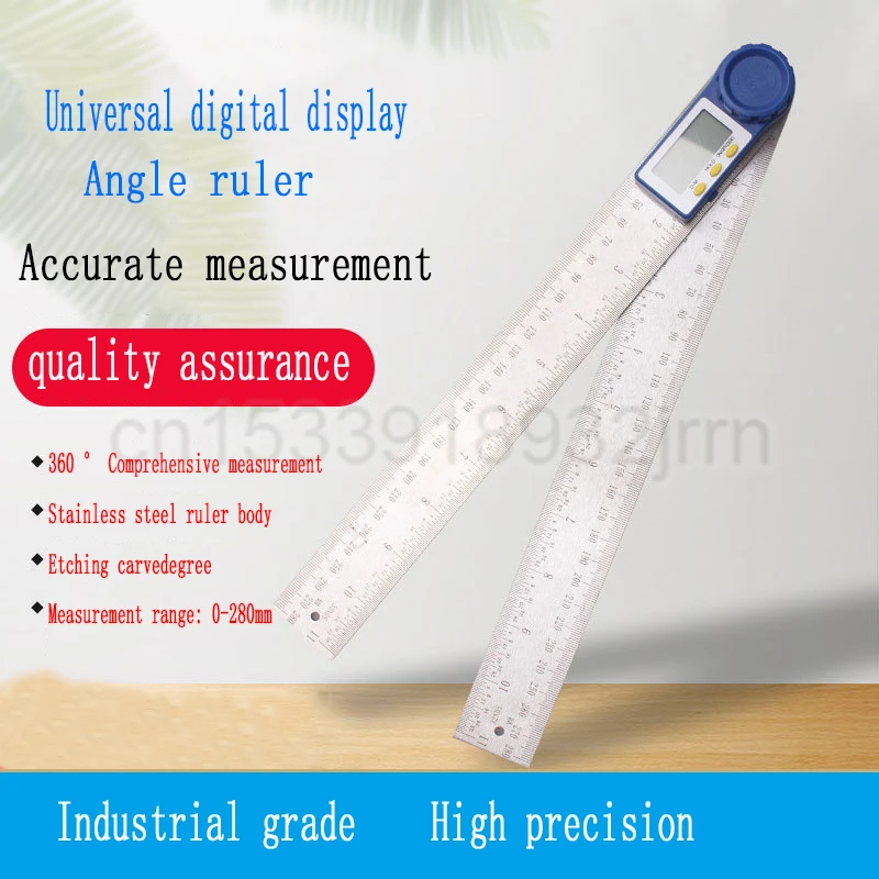 

Digital Display Angle Ruler 200/300mm High Precision Angle Measuring Instrument Multifunctional Electronic Protractor Ruler