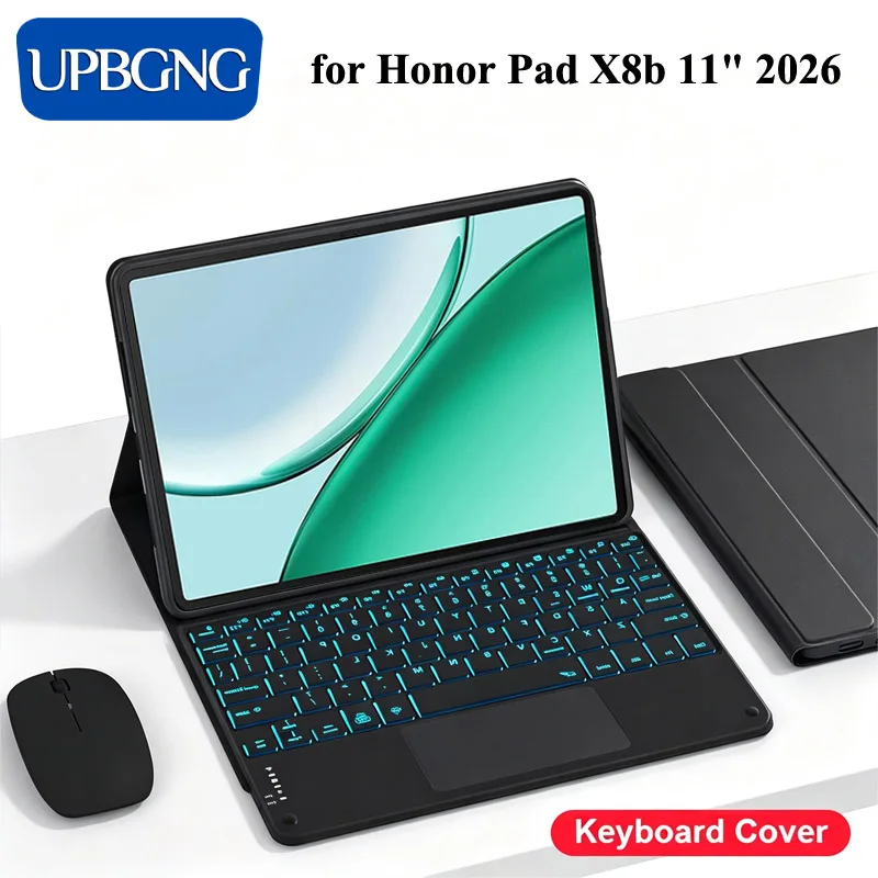 Touch Backlight Keyboard Case for Honor Pad X8b X8a 11 Inch Wireless Bluetooth Keyboard Cover for Honor Pad X8b 11