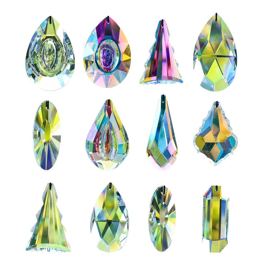 

A Variety of Crystal Sun Catcher Pendant Glass Prism Lamp Accessories DIY Wedding Indoor Hanging Decoration Gifts