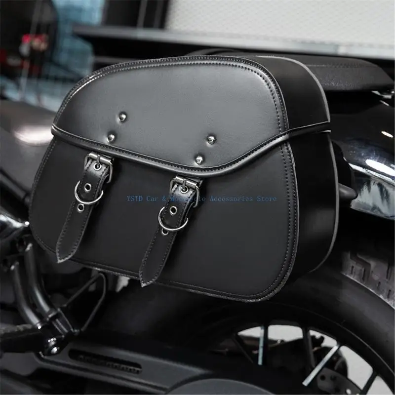L5BC 2pcs Waterproof Motorcycle Organizers Storage Bag With Multiple Compartments For Everyday Use And Customization Projects