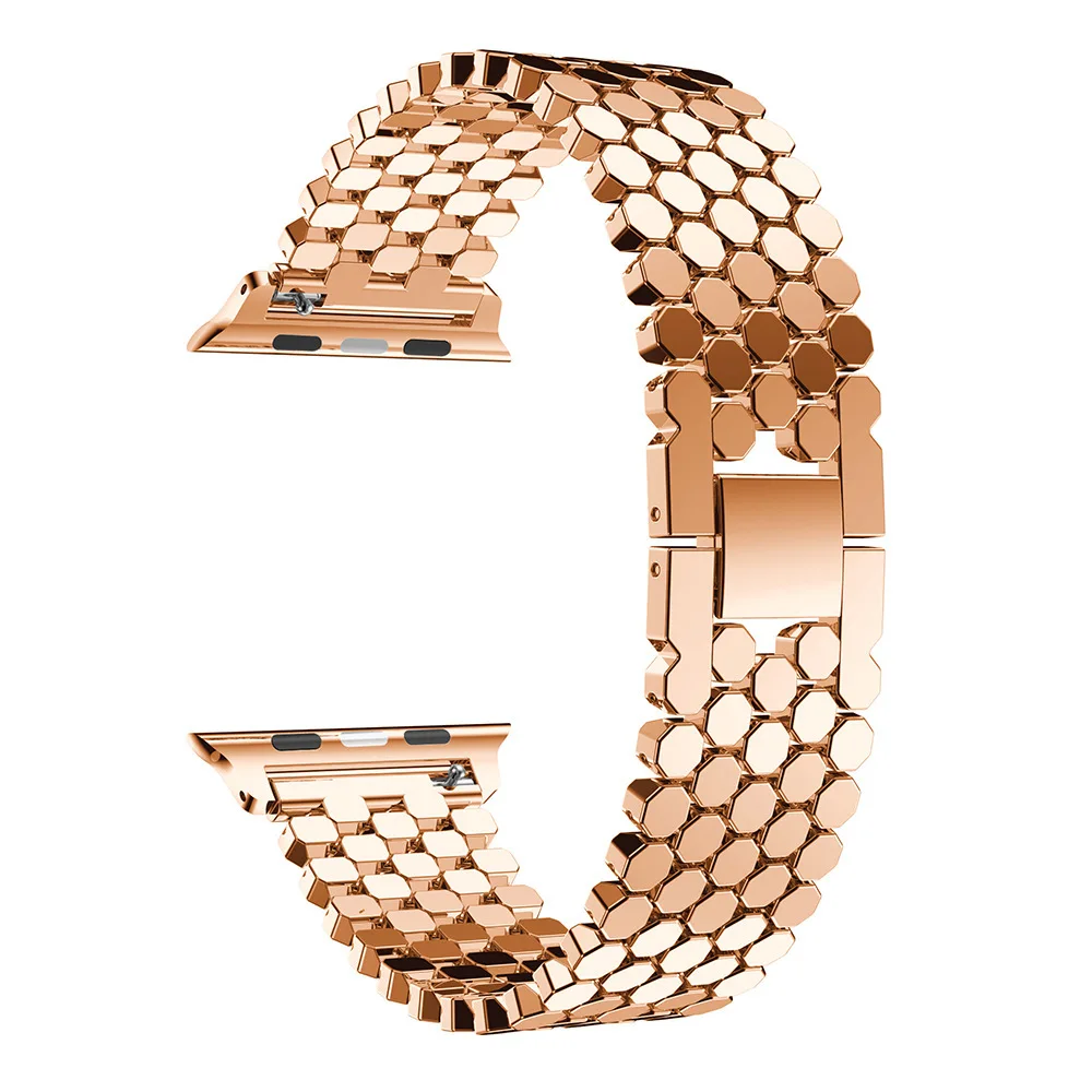 Roestvrij stalen band voor Apple Watch Band 45 mm 44 mm 41 40 mm Luxe armband Metalen ketting Polsband voor iWatch-serie 1-9 38 42 mm