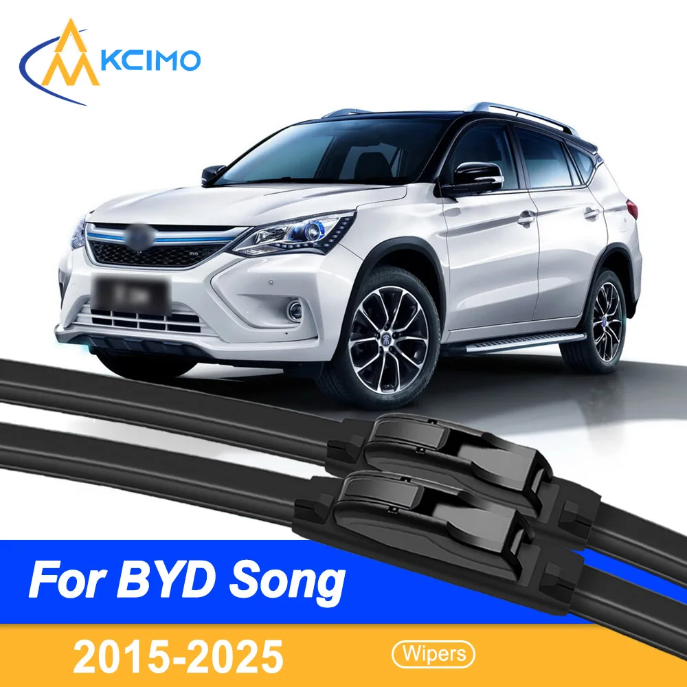 

For BYD Song 2015-2025 car front wiper blades - All-weather silent windshield wiper accessories 2 pieces