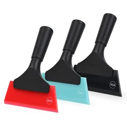 EHDIS 3pcs/Pack Handle Window Tint Squeegee with Multiple Hardness Rubber Blade Car Glass Windshield Water Cleaning Scraper Tool