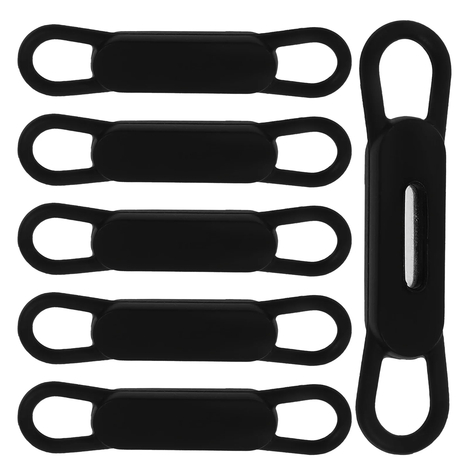 

Whiteboard Magnetic Pen Holder Clips Storage Box Silicone Adjustable Sleeve Pencil Black