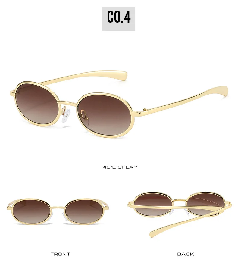 2025, Y2k-Sonnenbrille für Damen und Herren, oval, Punk-Stil, Metall, stilvoll, Sonnenschutz, UV400, Party, Straßenbrille – Detail 11