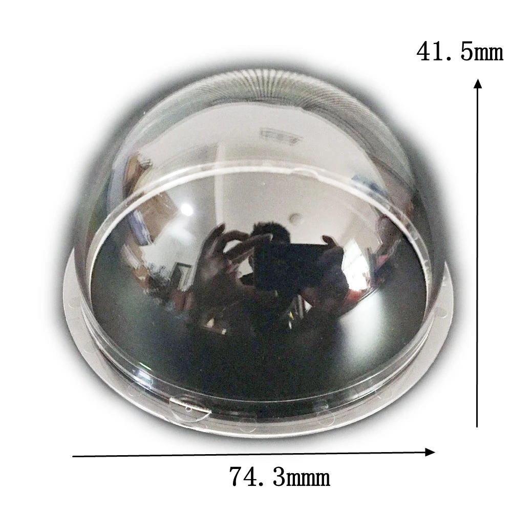 2.9 Inch Acrylic Indoor / Outdoor CCTV Replacement Clear Camera Dome Housing  HD transparent Dome Cover