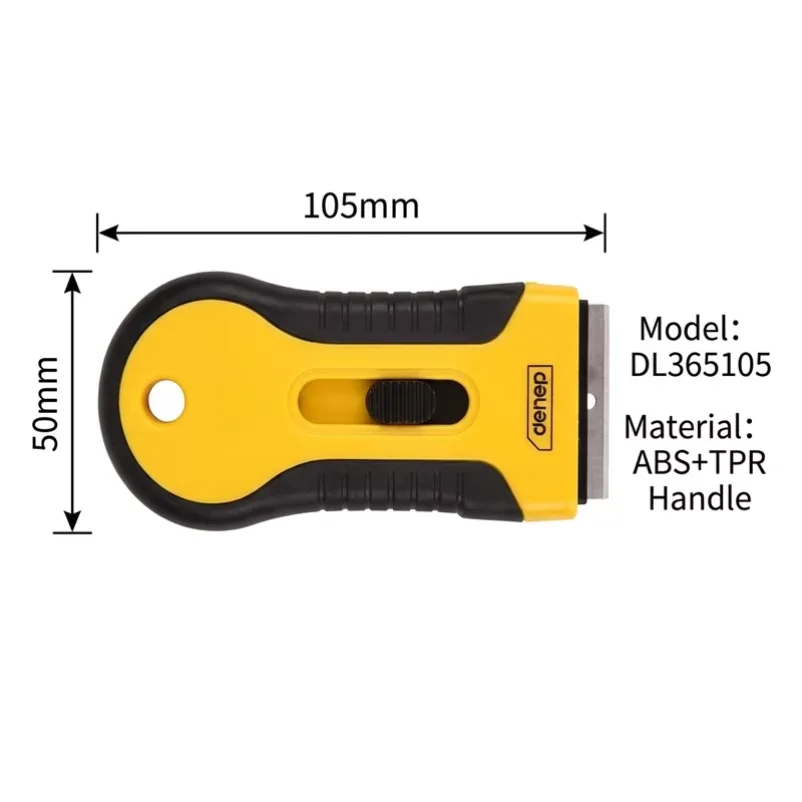 SK5 Blade Glue Remover Scraper with 10 Replacement Blades ABS+TPR Handle Cleaning Shovel for Sticker Label Residue Removal