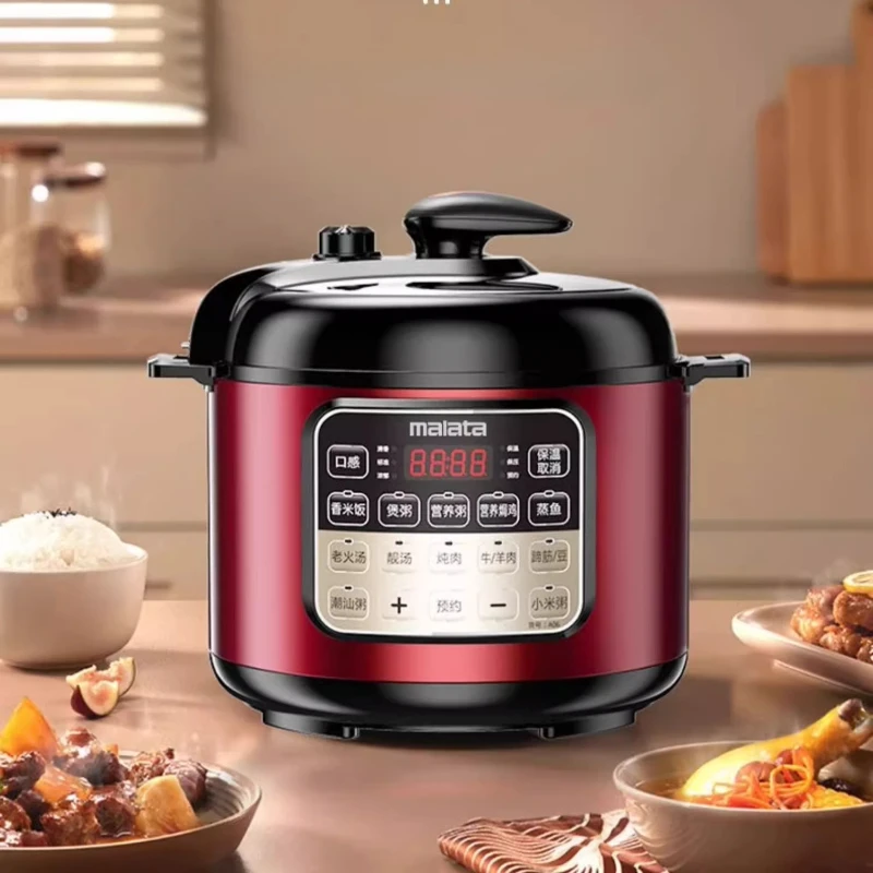 

Электрическая скороварка Malata, двойная внутренняя кастрюля, 4 л, 5 л, 6 л, программируемая умная мультиварка, рисоварка, медленный повар, паровая кухня