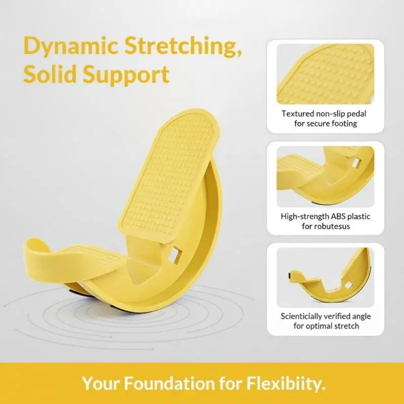 Calf Foot Stretch Tool Durable PP Construction Non Slip Portable Improve Tendon Flexibility for Travel Home Gym Training view 5