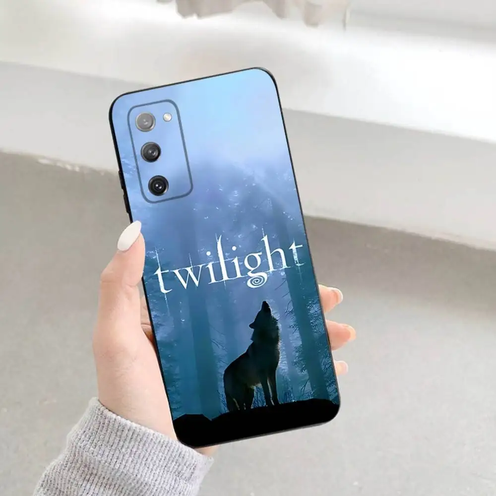 حافظة هاتف T-Twilight TV S-Series لهاتف سامسونج S 25,24,23,22,30,21,10,9,Ultra,Plus,Lite,FE,4,5G حافظة سوداء ناعمة #5