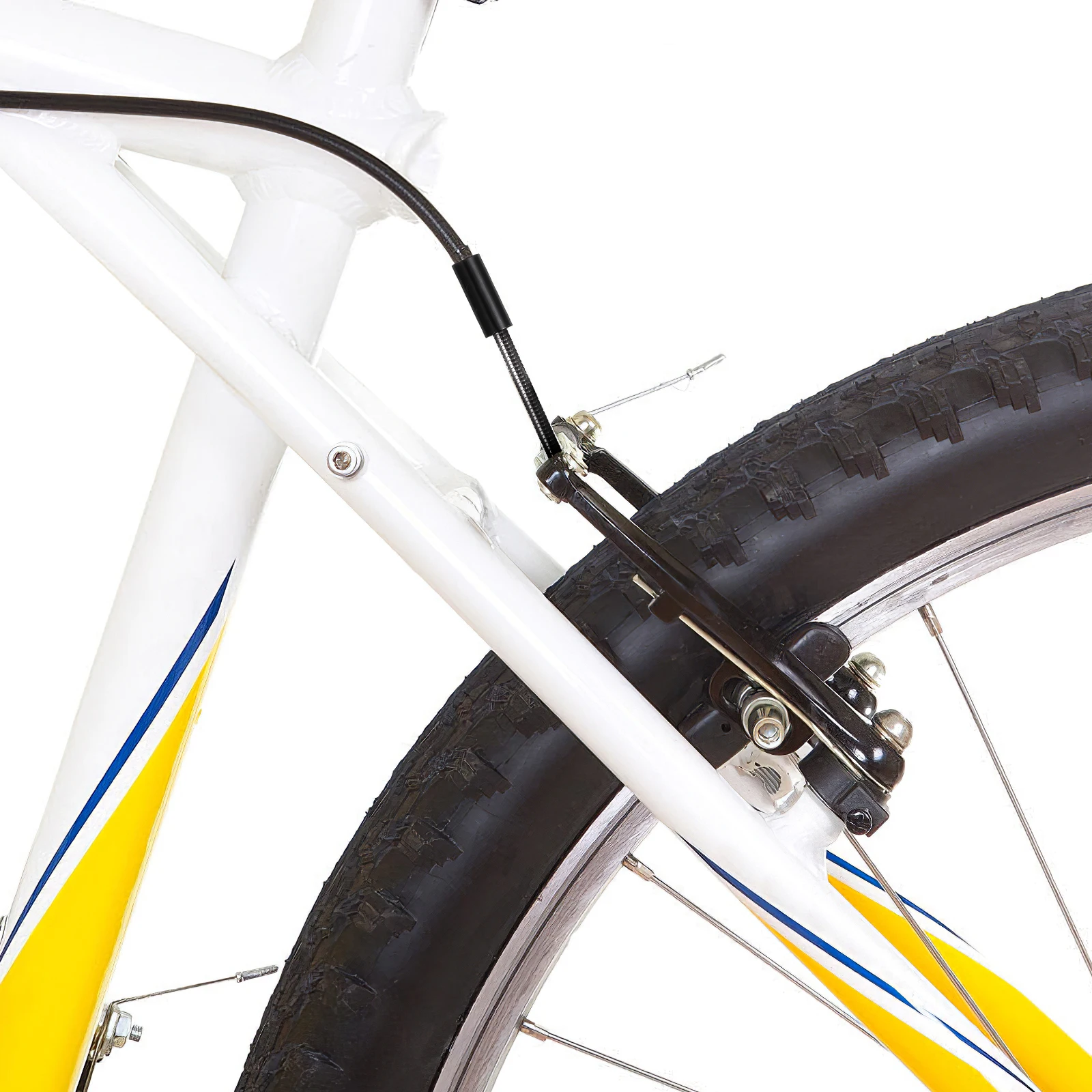 

2pcs VBrakeElbowTube SmoothElastic FlexibleDuct HighGrade Material Lightweight BikeCatheter MountainBicycle LightingAccessories