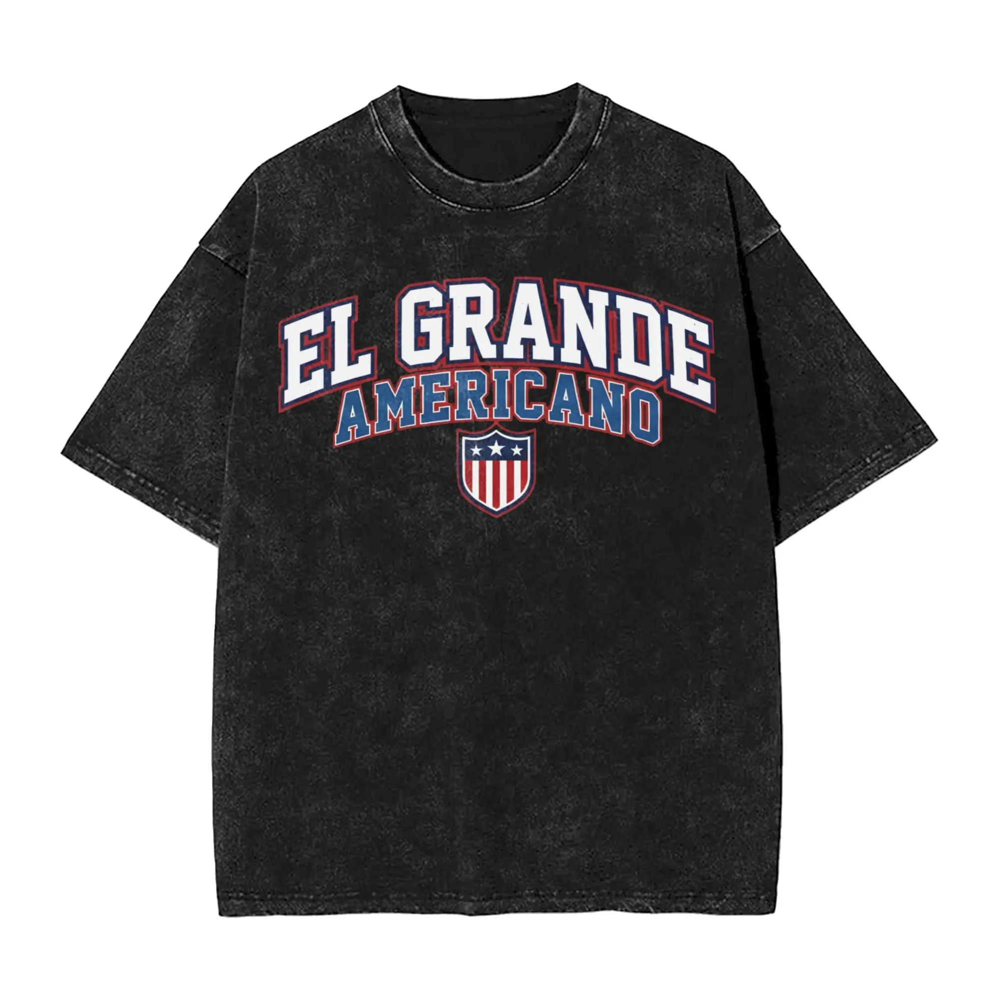 Summer El Grande Americano Pro Wrestling  Washed Shirt Merch Harajuku T-Shirt  for Men Women Tee
