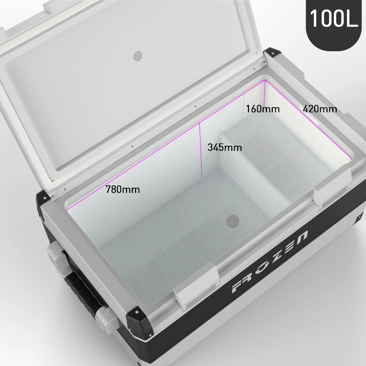 100L FROZEN big car fridge freezer for RV 4WD compressor coolers Top- opening 12v dc refrigerator with CE/CB/GS