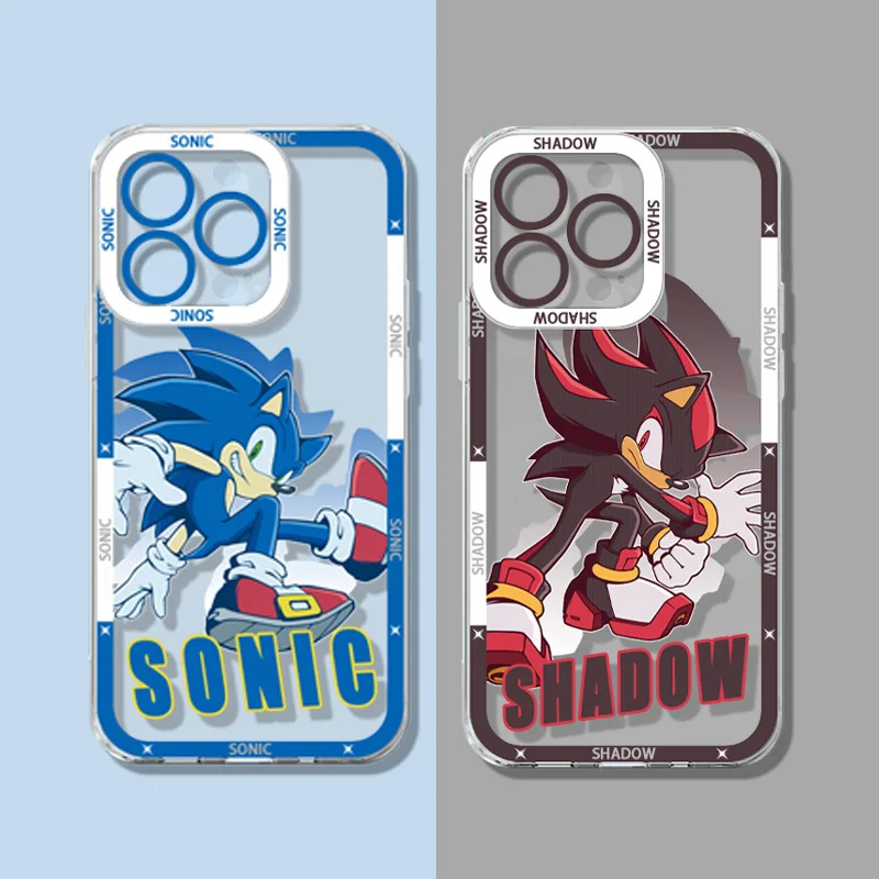 Cartoon Game S-SONIC Phone Case For Samsung A57 A07 A36 A26 A56 A16 A06 A55 A35 A25 A15 A05 A54 A34 A24 A14 A13 A53 Clear Cover - view 2