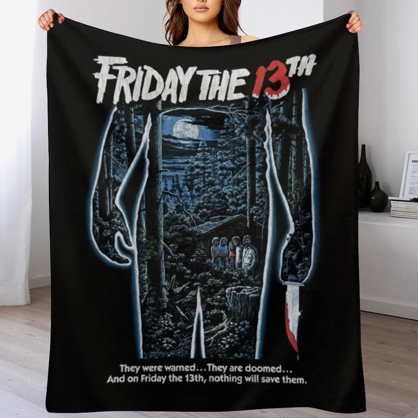 Friday The 13th Throw Blanket christmas decoration Bed linens Blankets