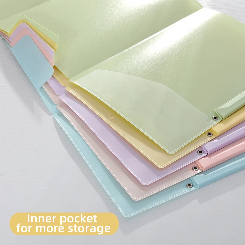 مبرد قوس ذو رافعة دوارة ثلاثي الطي من Kobest A3 - حامل امتحان بلون كريمي، مجلد علامة تبويب سحب تحميل جانبي صديق للطلاب