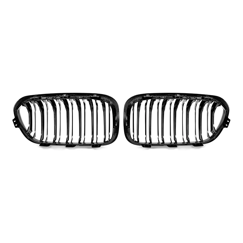 Grille de pare-chocs avant à double lamelles en fibre de carbone sèche, grille F30 pour BMW Série 1, F20, LCI, 2015, 2016, 2017, 2018, 2018, 2020