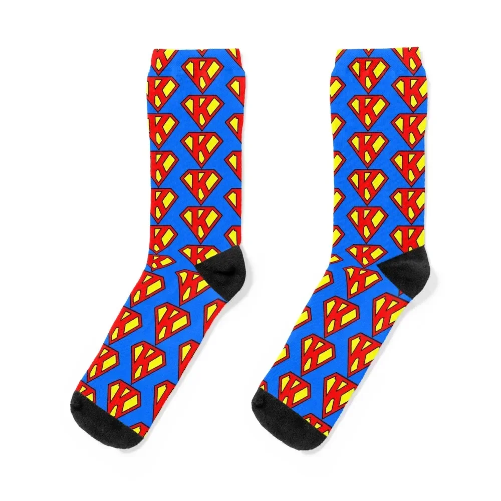 Letter K Super Letter Vol.1 Socks Running short Man Socks Women's