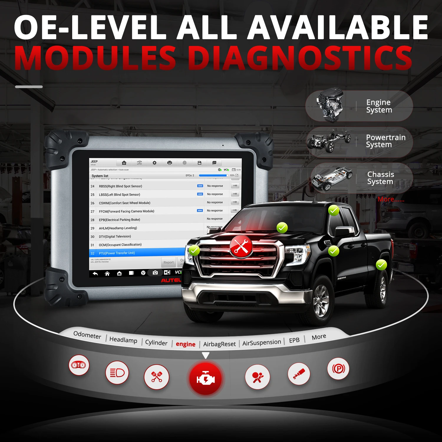 Autel MaxiSYS MS908S PRO II Scanner Diagnose Scann Tool J2534 ECU Programmierung Online Codierung US Ver. von MK908 PRO II, 4000+Test – Detail 12