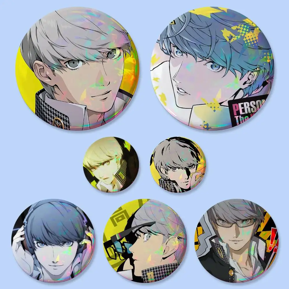 Narukami Yu Anime-Charakter-Abzeichen, runde, kreative Anstecknadel, Brosche, Taschen-Deko-Accessoires, Geschenke für Fans und Freunde