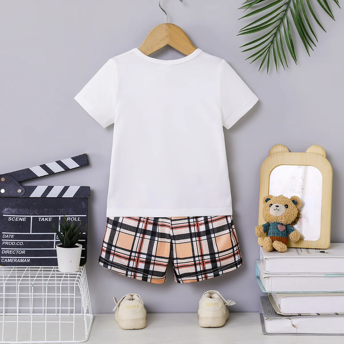 Children's Clothing Summer Cool Quick Drying Short Sleeves T-shirt and Short Set for Boys 3533