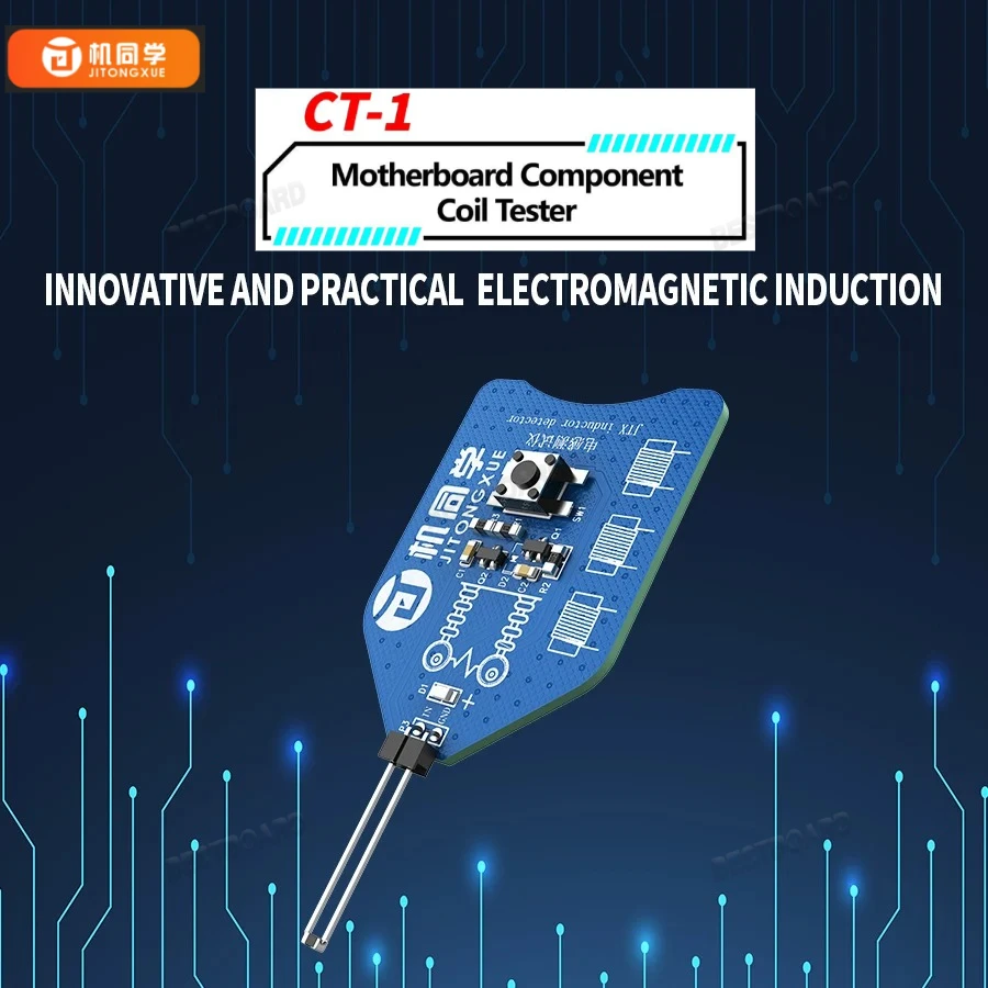 

JTX CT-1 тестер катушек материнской платы, детектор индуктора, инструмент для ремонта ПК, электромагнитная индукция, инструменты для быстрой проверки неисправностей