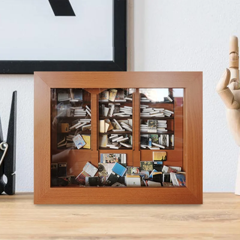 Armoire en bois faite à la main avec nettoyage l'inventaire, jouets décoratifs, boîtes à main décroissantes, bibliothèque en bois, instituts soulignés, 200