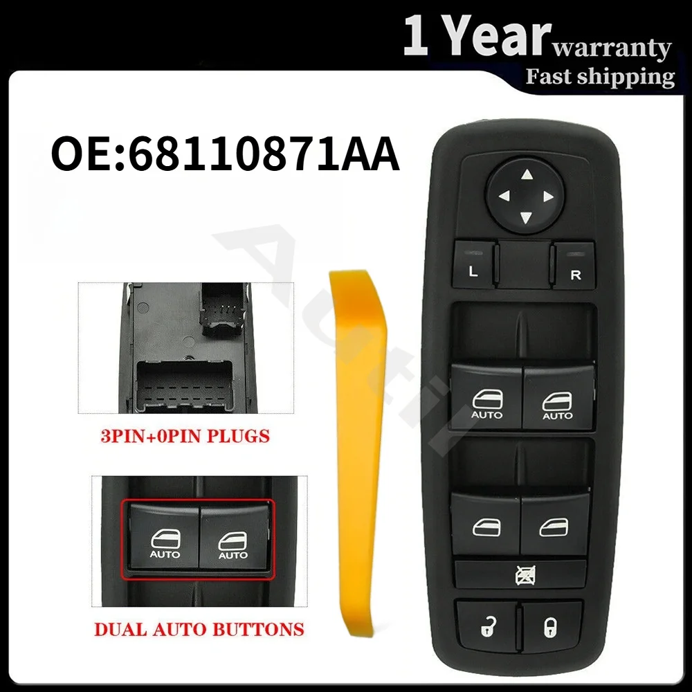 For Chrysler Town & Country For Dodge Grand Caravan Car Electric Master Power Control Window Switch 68110871AA 68298871AA