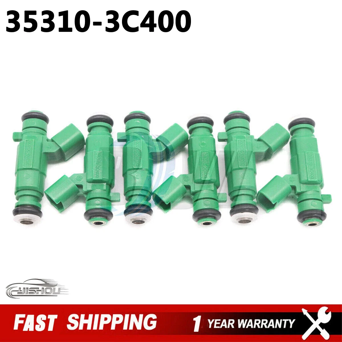 

6pcs/lot 35310-3C400 Car Fuel Injector Nozzle for Hyundai Kia Sedona Sorento Santa Fe 3.5L V6 353103C400 FJ1106 High Quality