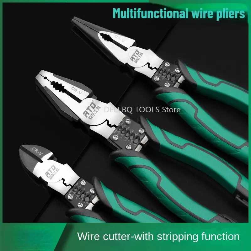 

BUQU Multifunctional Universal Diagonal Pliers Needle Nose Pliers Hardware Tools Universal Wire Cutters Electrician Wire Pliers