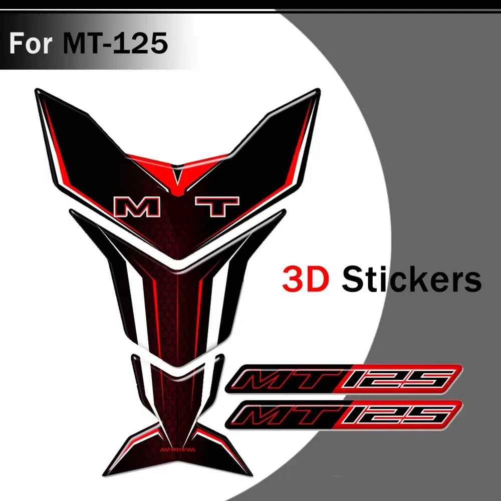 

For MT-125 MT125 MT 125 Tank Pad Fuel Oil Kit Fairing Protector PVC+Epoxy resin Stickers Decals 2015 2016 2017 2018 2019 2020
