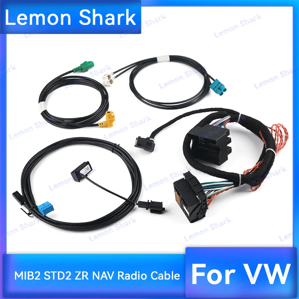 MIB2 STD2 ZR NAV Discover Pro Radio Update Install Adapter Cable Wire Harness For VW Golf 7 MK7 Passat B8 Tiguan MQB CAR