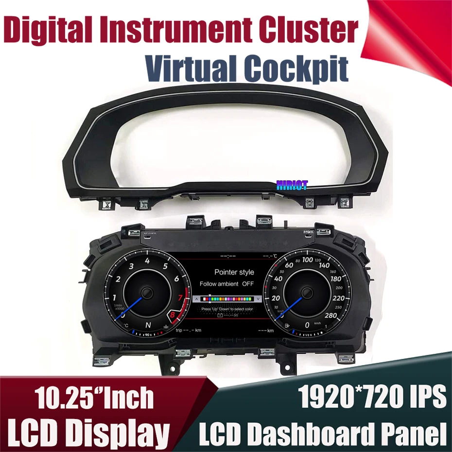 Digital Virtual Cockpit Instrument Gauge Cluster For VW Golf 6 7 Passat B6 B7 B8 CC Tiguan Scirocco Jetta Dashboard Screen Panel